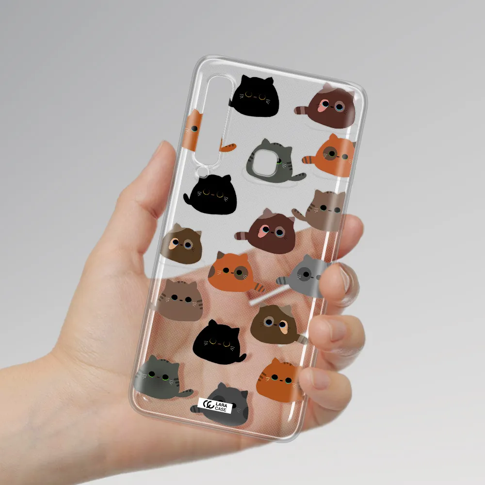 a group of cats with different colors Samsung A9 2018 Clear TPU Case
