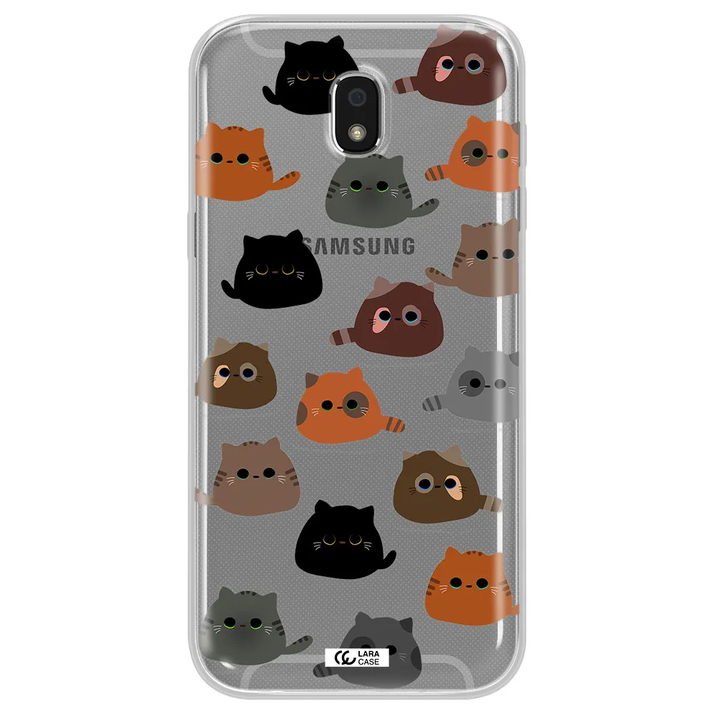 a group of cats with different colors Samsung J5 2017 Clear TPU Case