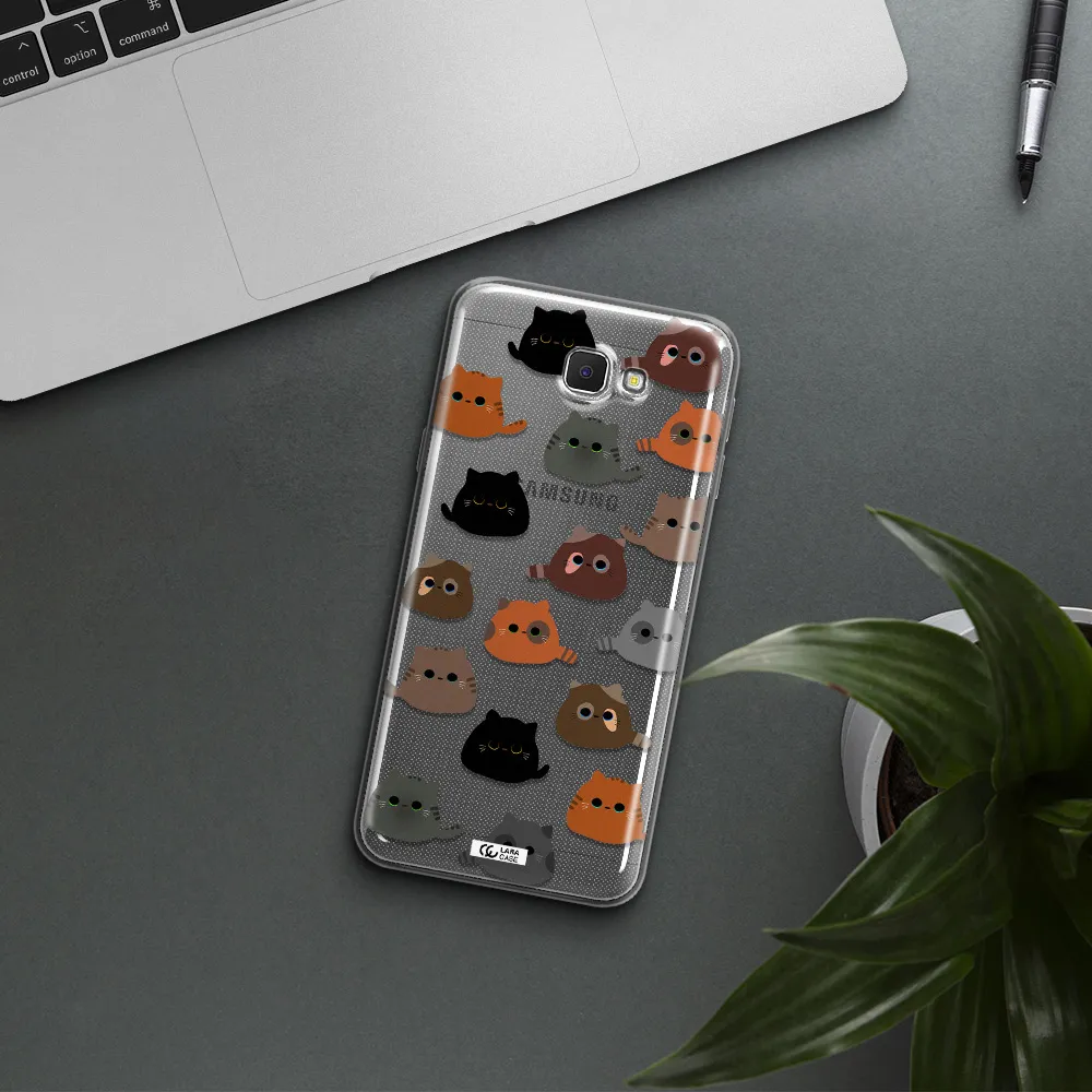 a group of cats with different colors Samsung J5 Prime Clear TPU Case