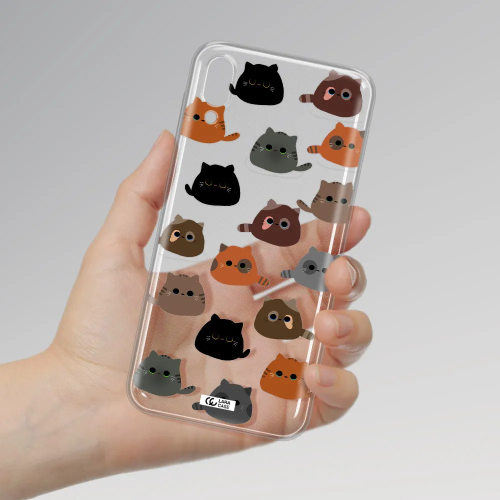 a group of cats with different colors Samsung M10 Clear TPU Case