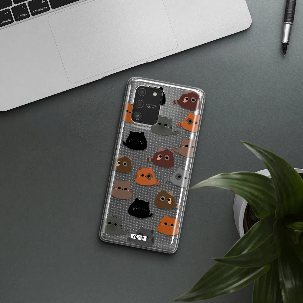 a group of cats with different colors Samsung S10 Lite Clear TPU Case