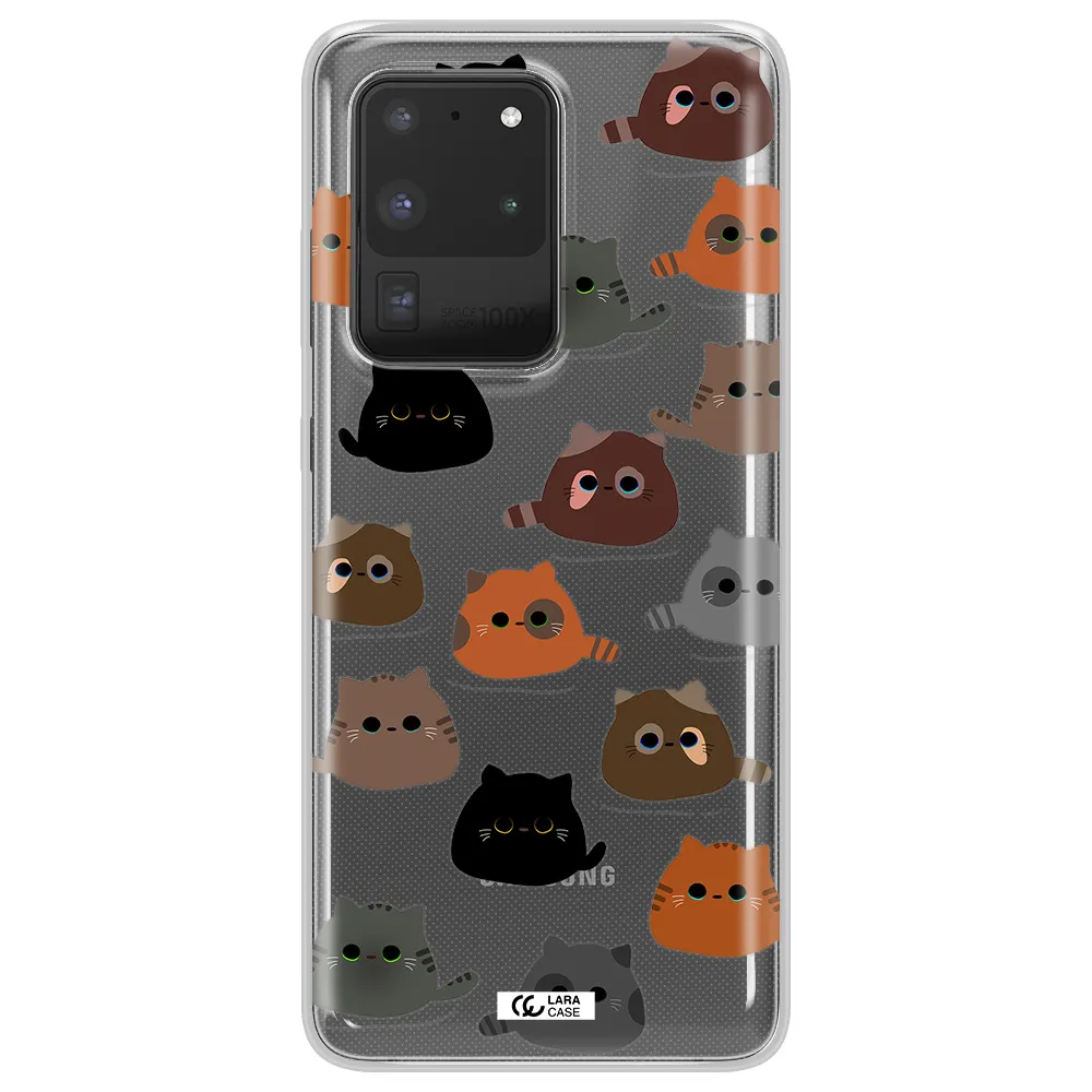 a group of cats with different colors Samsung S20 Ultra Clear TPU Case