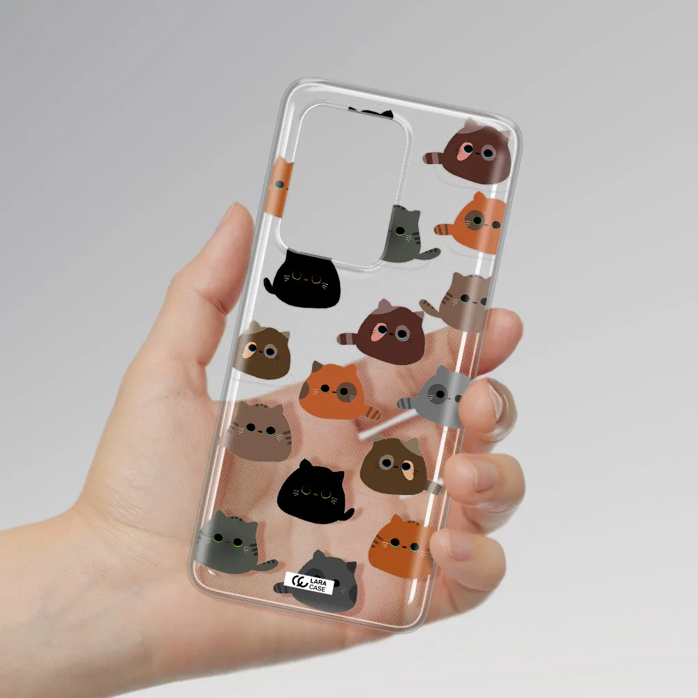a group of cats with different colors Samsung S20 Ultra Clear TPU Case