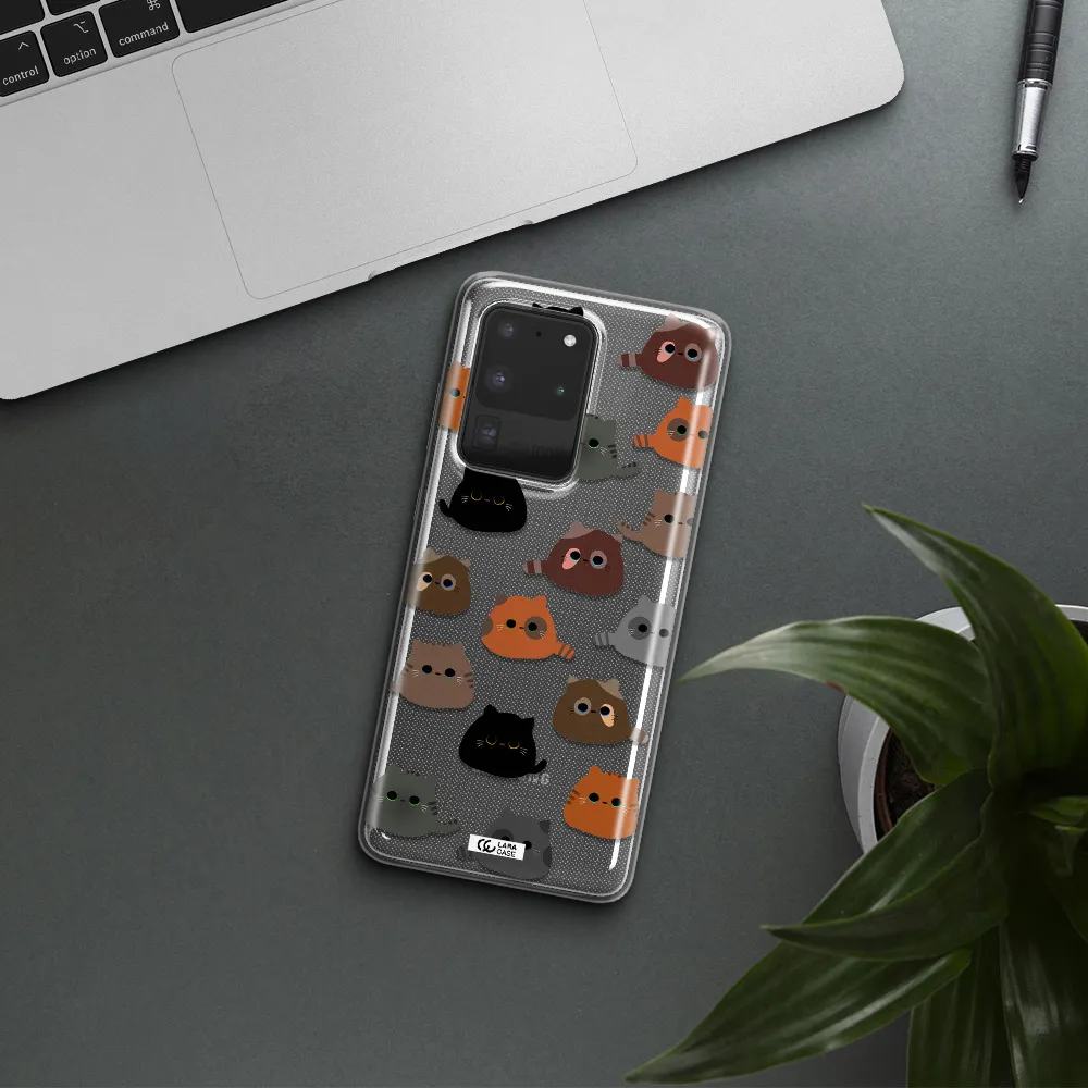 a group of cats with different colors Samsung S20 Ultra Clear TPU Case
