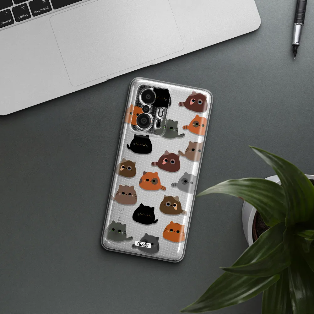A Group Of Cats With Different Colors Xiaomi 11T Pro Clear Tpu Case