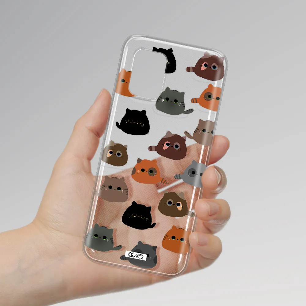 a group of cats with different colors Xiaomi Mi 10 Lite Clear TPU Case