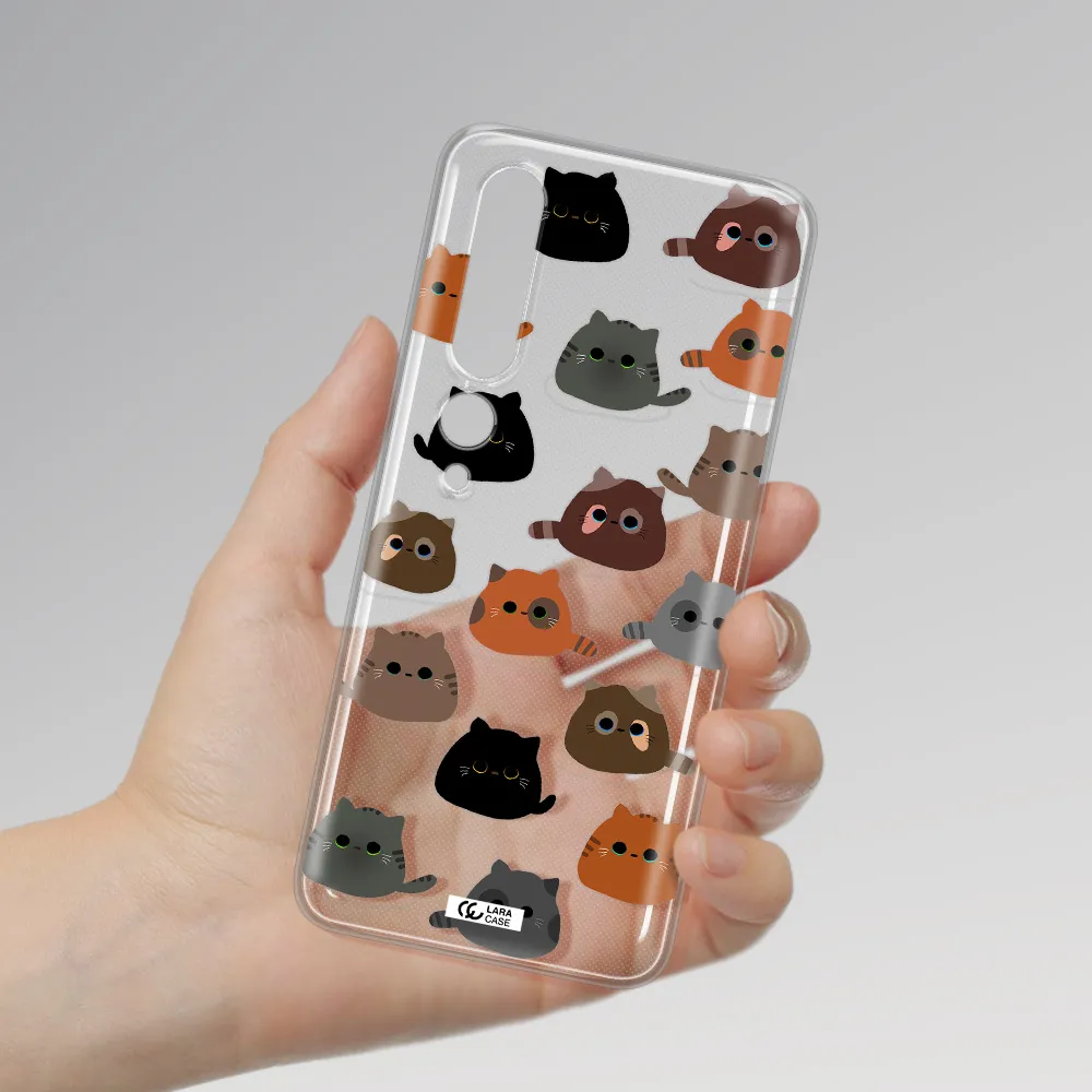 a group of cats with different colors Xiaomi Mi 10 Pro Clear TPU Case