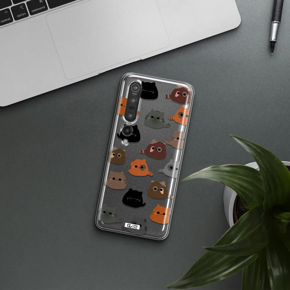 a group of cats with different colors Xiaomi Mi 10 Pro Clear TPU Case