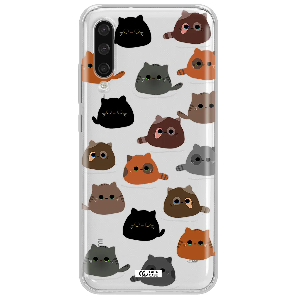 A Group Of Cats With Different Colors Xiaomi Mi A3 Clear Tpu Case