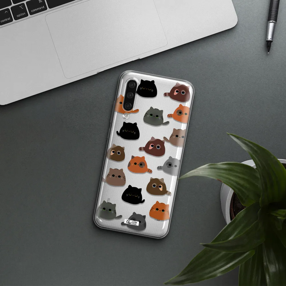 A Group Of Cats With Different Colors Xiaomi Mi A3 Clear Tpu Case