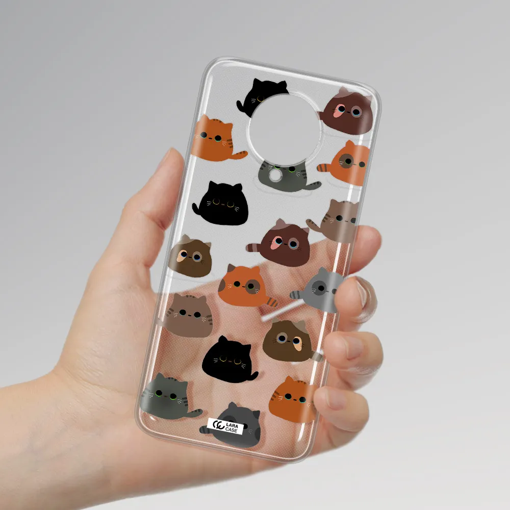 a group of cats with different colors Xiaomi Poco F2 Pro Clear TPU Case