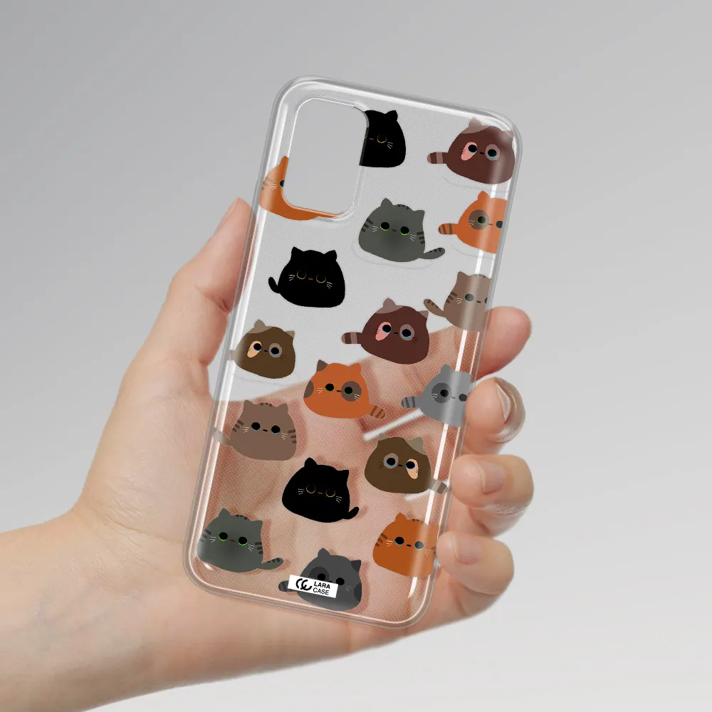 a group of cats with different colors Xiaomi Poco M3 Clear TPU Case
