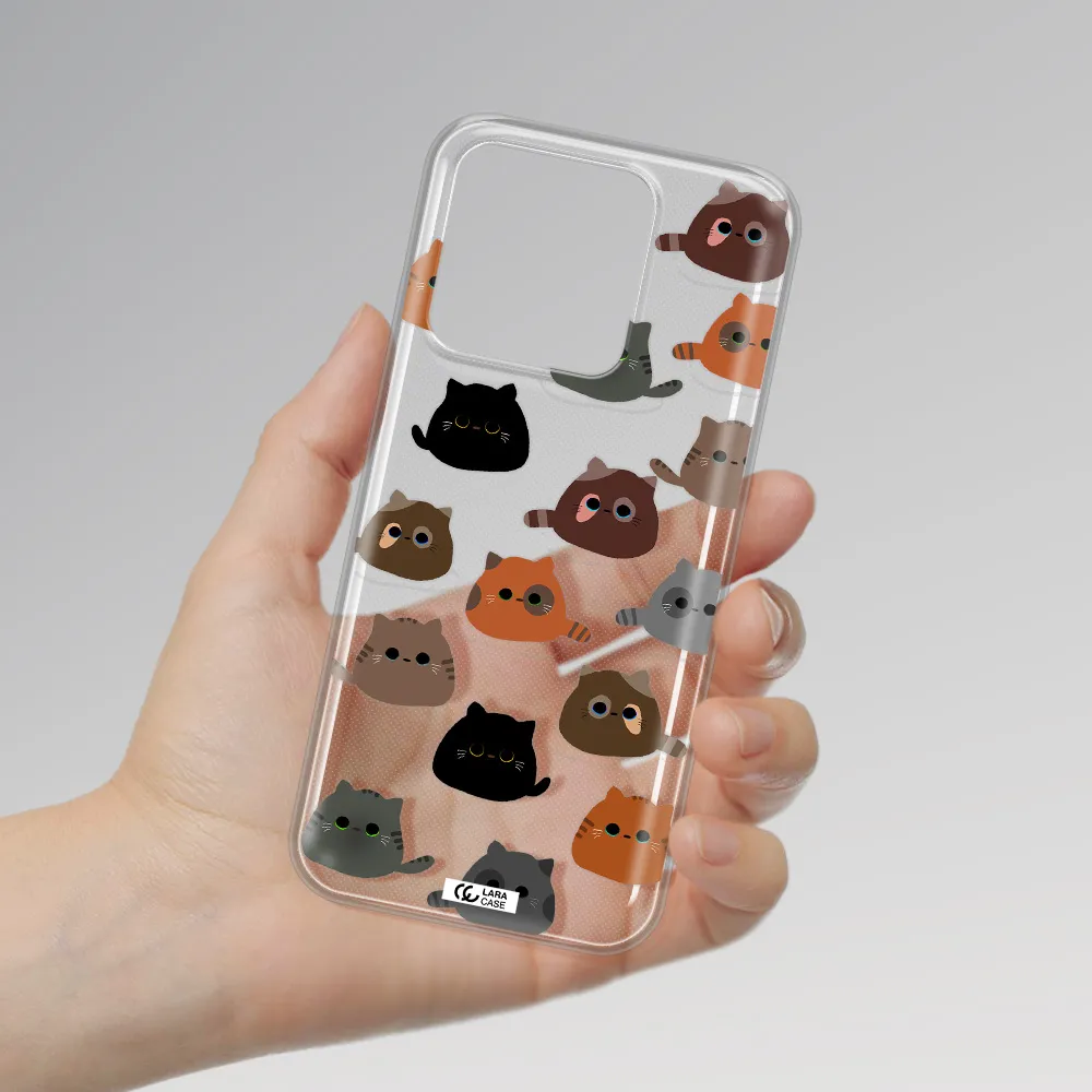 a group of cats with different colors Xiaomi Redmi 10A Clear TPU Case