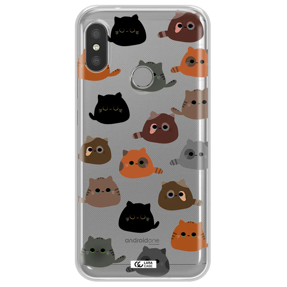 a group of cats with different colors Xiaomi Redmi 6 Pro Clear TPU Case
