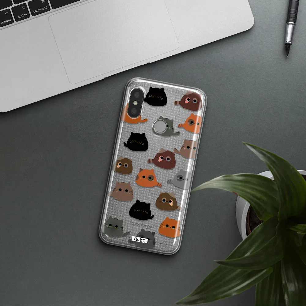 a group of cats with different colors Xiaomi Redmi 6 Pro Clear TPU Case