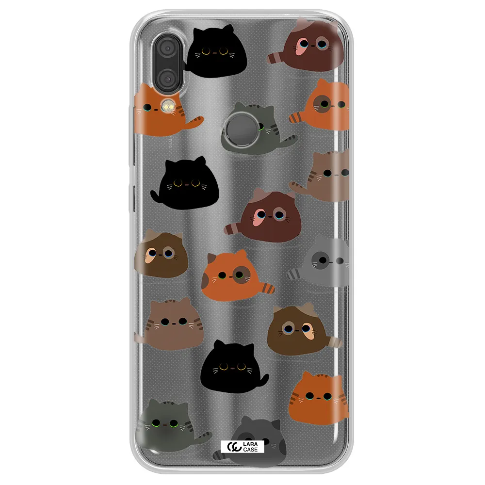 a group of cats with different colors Xiaomi Redmi Note 7 Clear TPU Case