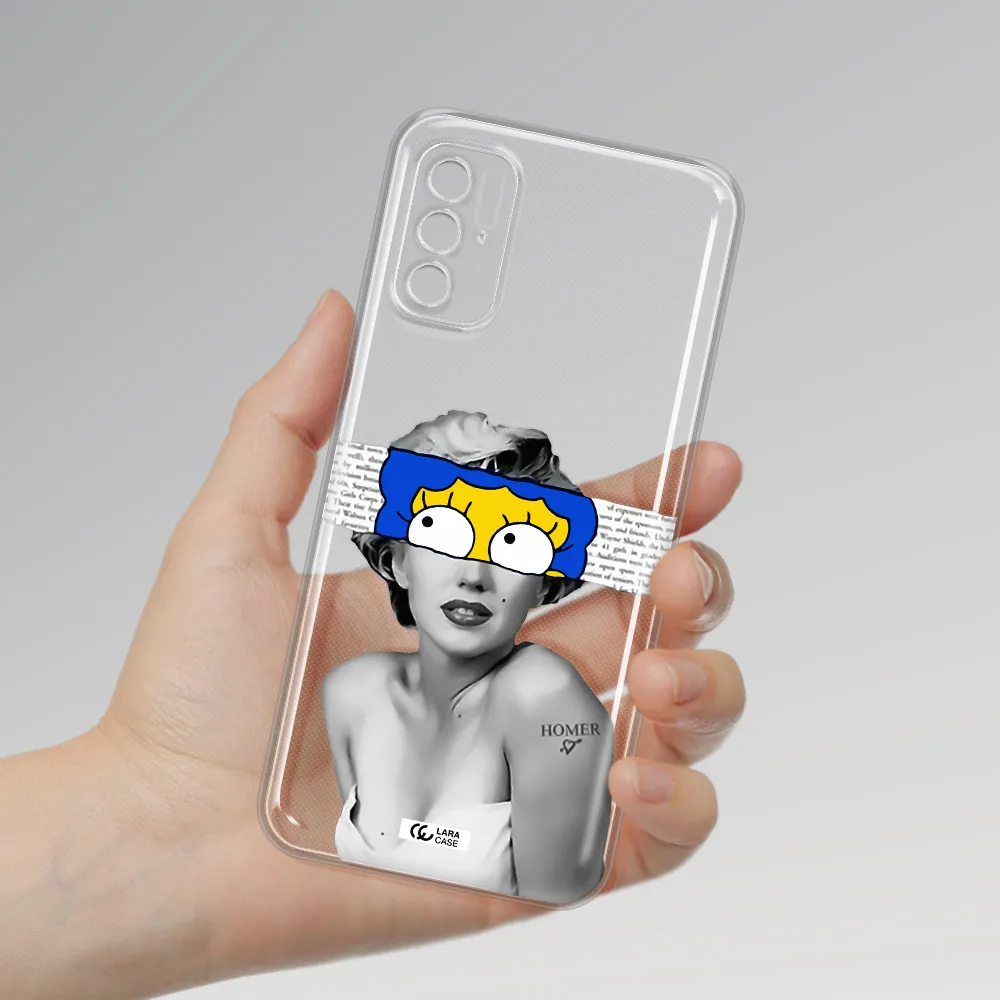 A Woman With A Cartoon On Her Head Xiaomi Poco M3 Pro Clear Tpu Case
