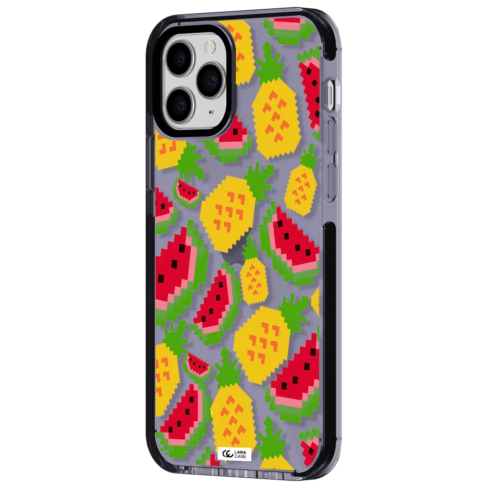 a pattern of watermelon and pineapples Apple iPhone 11 pro max impact Lilac Case