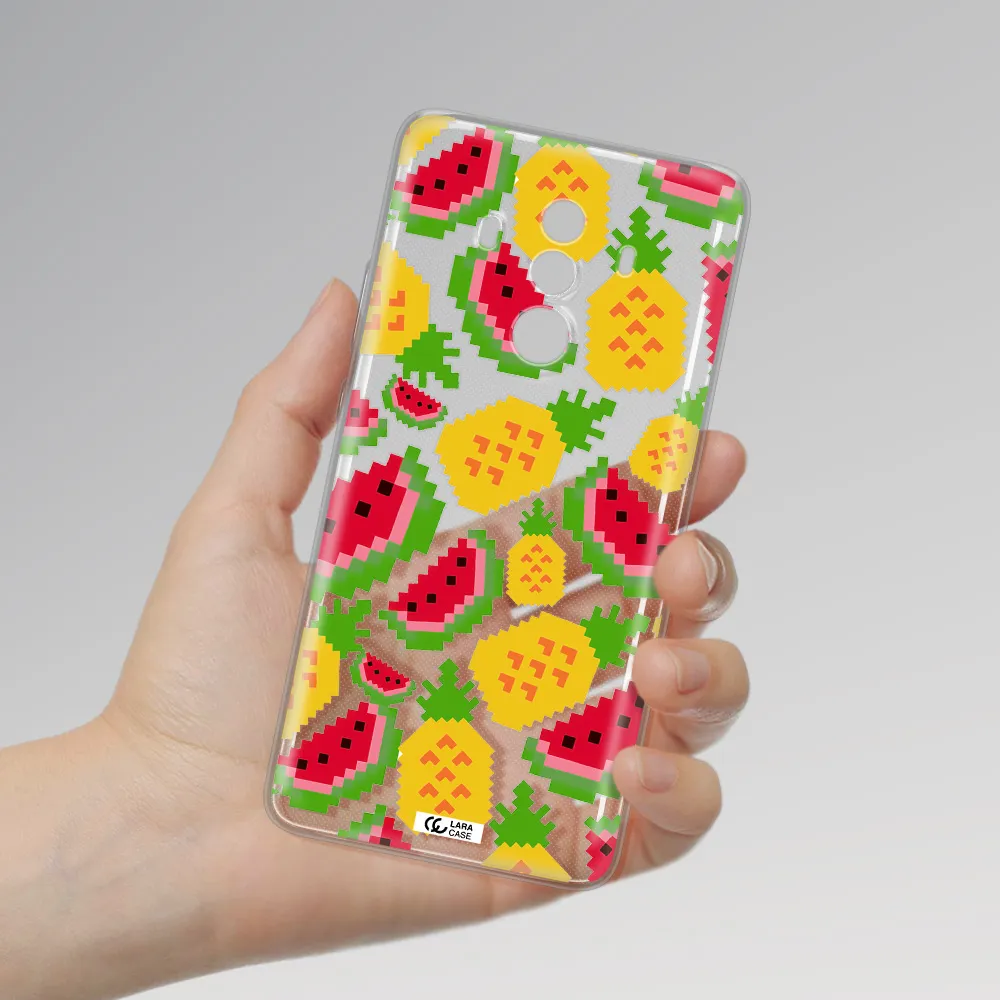a pattern of watermelon and pineapples Huawei Mate 10 Clear TPU Case