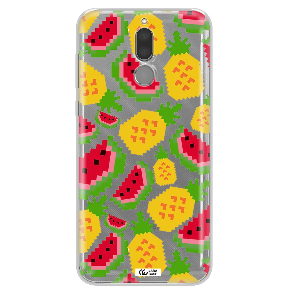 a pattern of watermelon and pineapples Huawei Mate 10 Lite Clear TPU Case