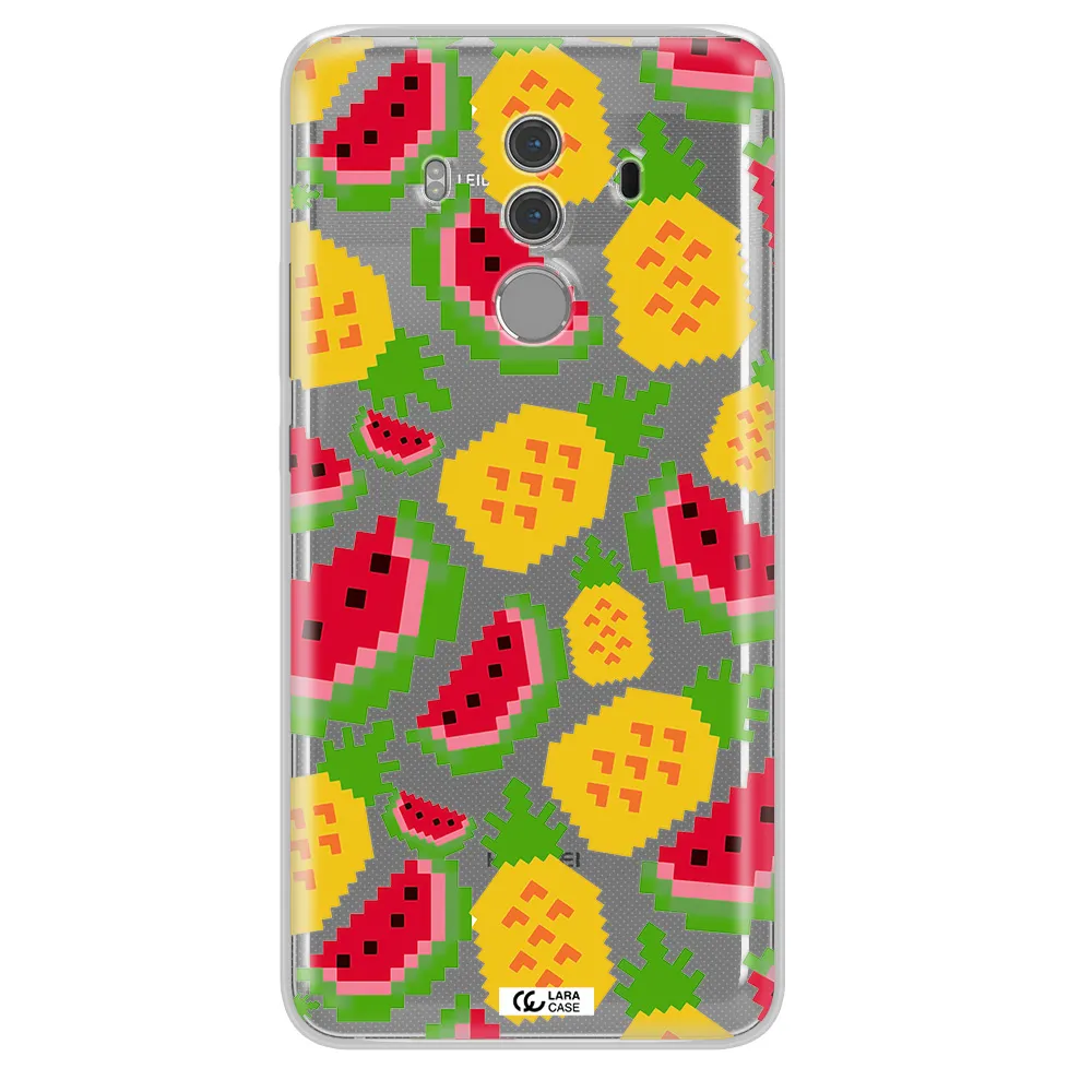 a pattern of watermelon and pineapples Huawei Mate 10 Pro Clear TPU Case