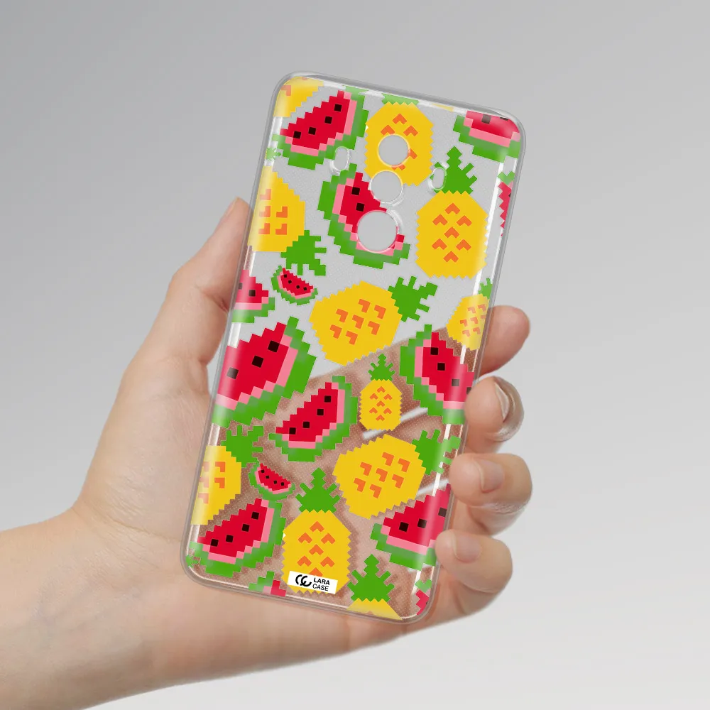 a pattern of watermelon and pineapples Huawei Mate 10 Pro Clear TPU Case