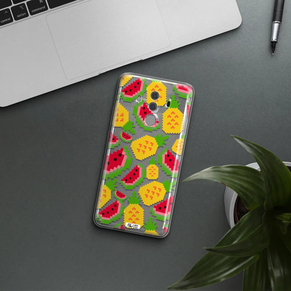 a pattern of watermelon and pineapples Huawei Mate 10 Pro Clear TPU Case