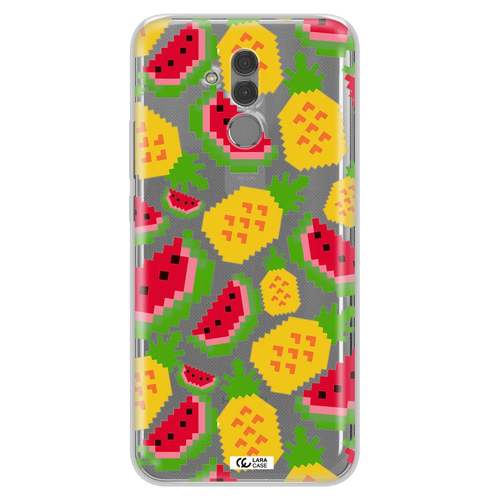 a pattern of watermelon and pineapples Huawei Mate 20 Lite Clear TPU Case
