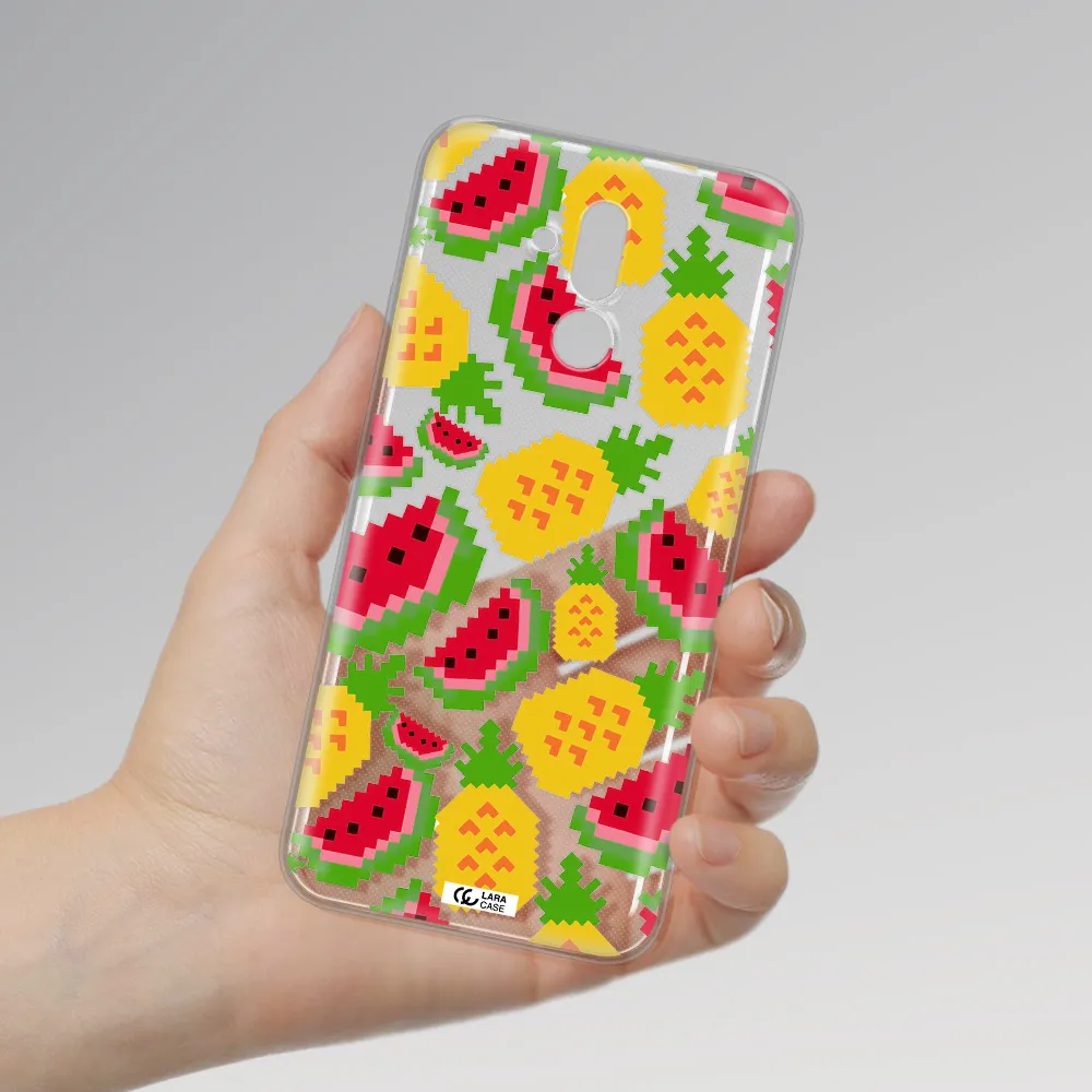 a pattern of watermelon and pineapples Huawei Mate 20 Lite Clear TPU Case