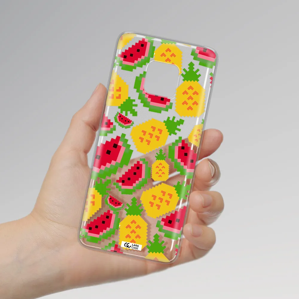 a pattern of watermelon and pineapples Huawei Mate 20 Pro Clear TPU Case