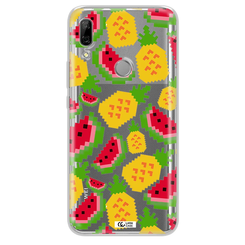 a pattern of watermelon and pineapples Huawei P Smart Z Clear TPU Case