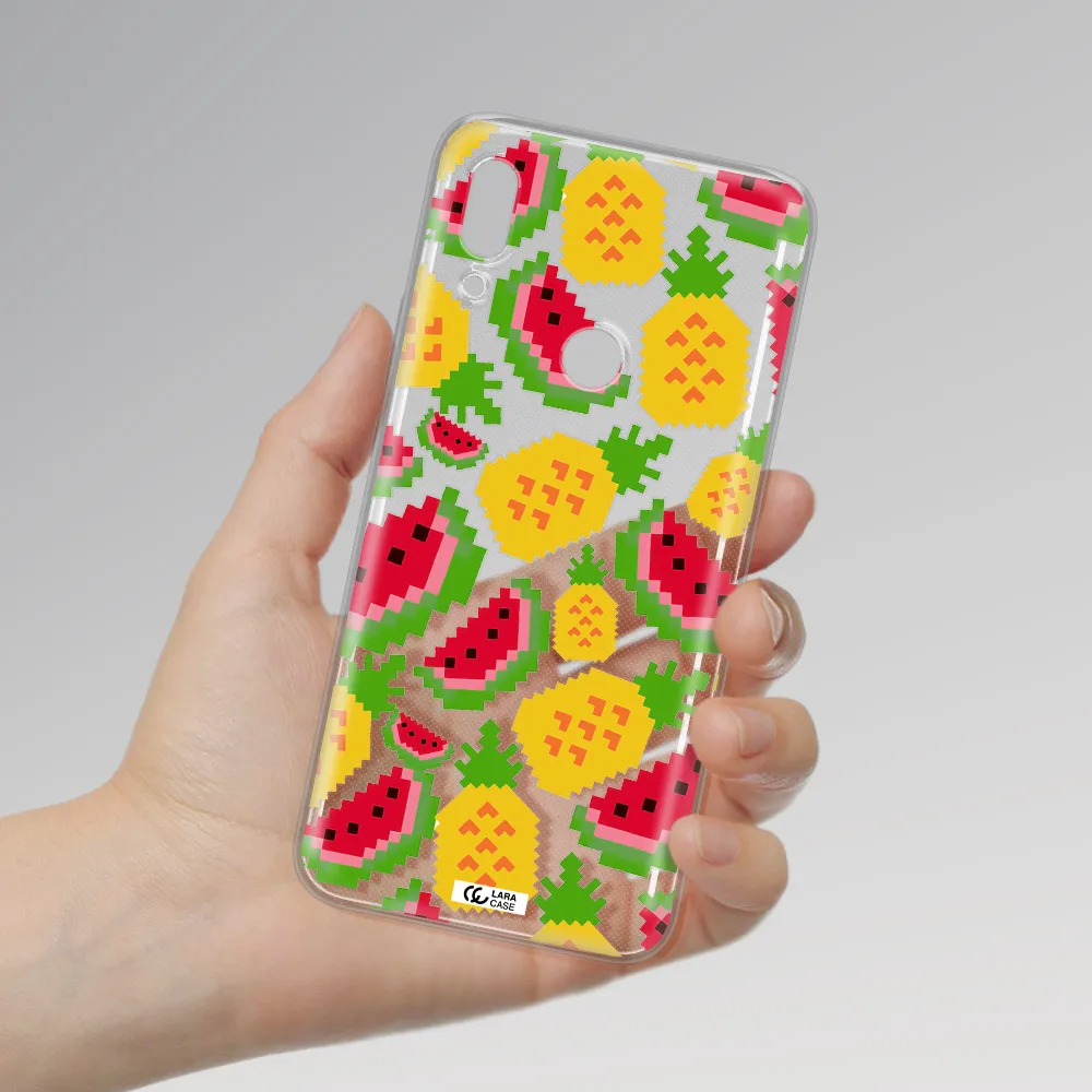 a pattern of watermelon and pineapples Huawei P Smart Z Clear TPU Case