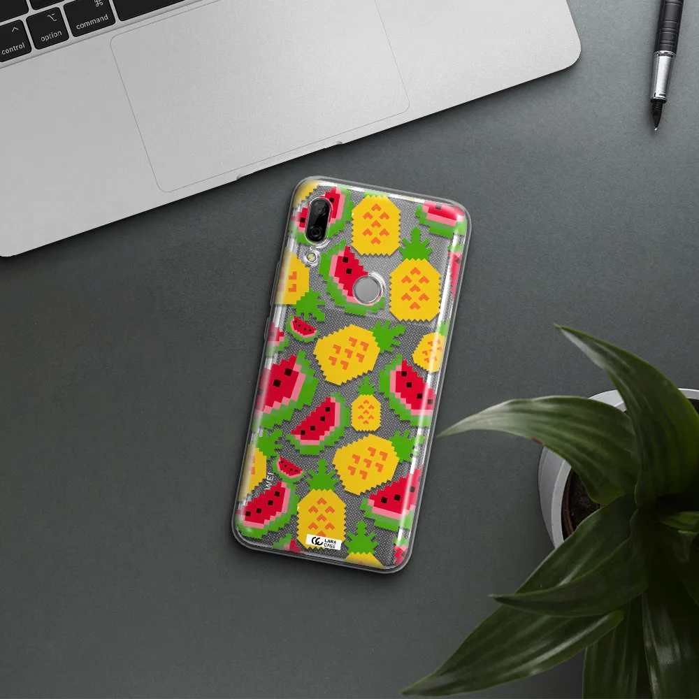 a pattern of watermelon and pineapples Huawei P Smart Z Clear TPU Case