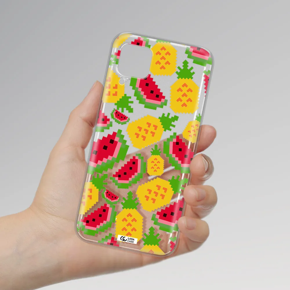 a pattern of watermelon and pineapples Huawei P40 Lite Clear TPU Case