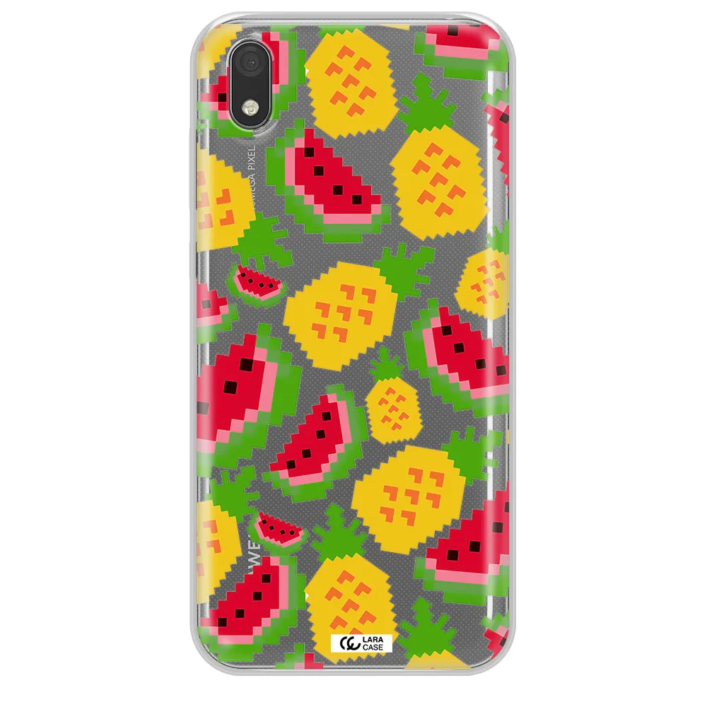 a pattern of watermelon and pineapples Huawei Y5 2019 Clear TPU Case