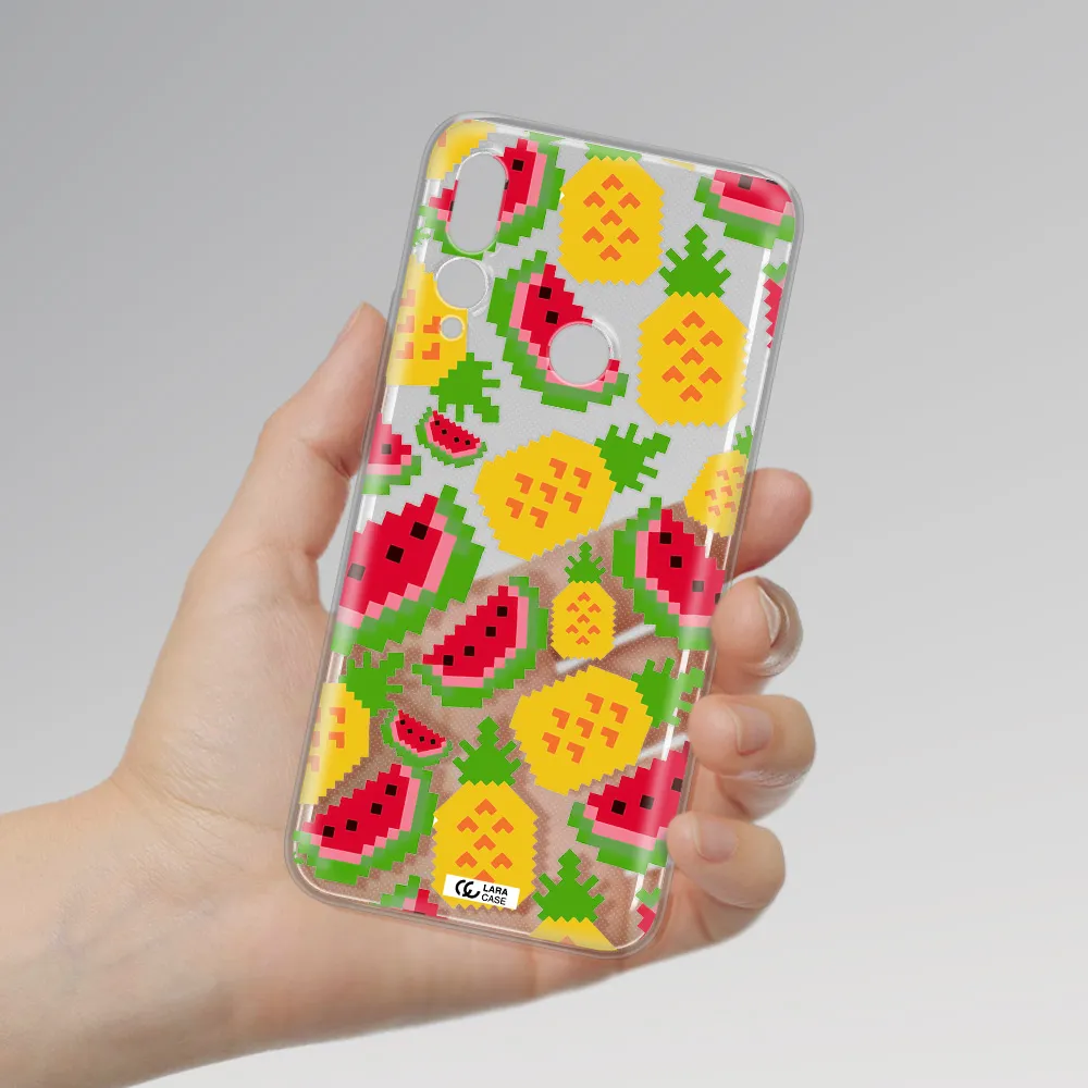 a pattern of watermelon and pineapples Huawei Y9 Prime 2019 Clear TPU Case