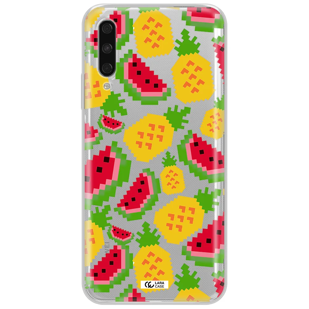 A Pattern Of Watermelon And Pineapples Huawei Y9S Clear Tpu Case