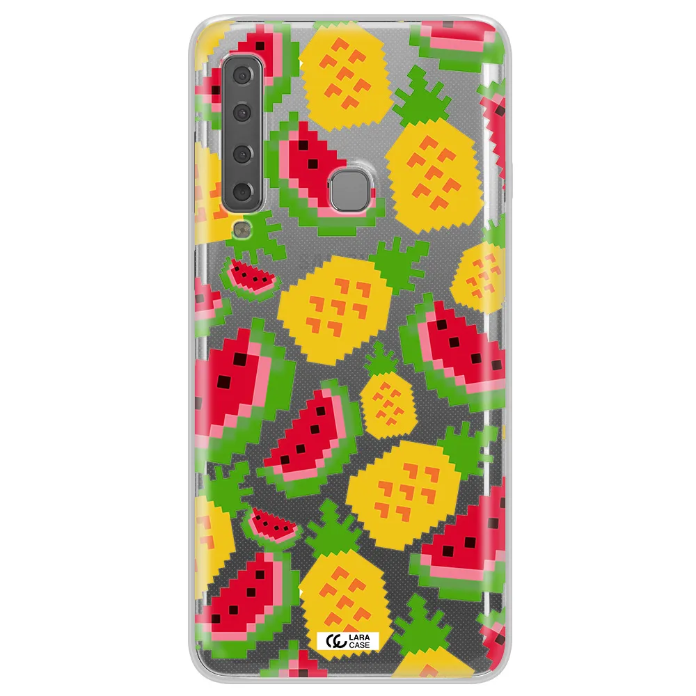 a pattern of watermelon and pineapples Samsung A9 2018 Clear TPU Case