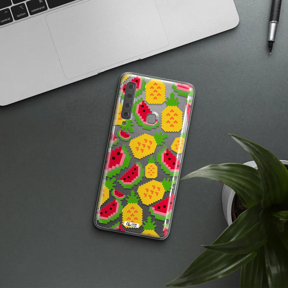 a pattern of watermelon and pineapples Samsung A9 2018 Clear TPU Case
