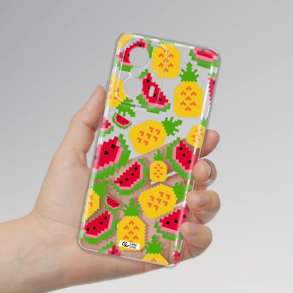 A Pattern Of Watermelon And Pineapples Xiaomi 11T Clear Tpu Case