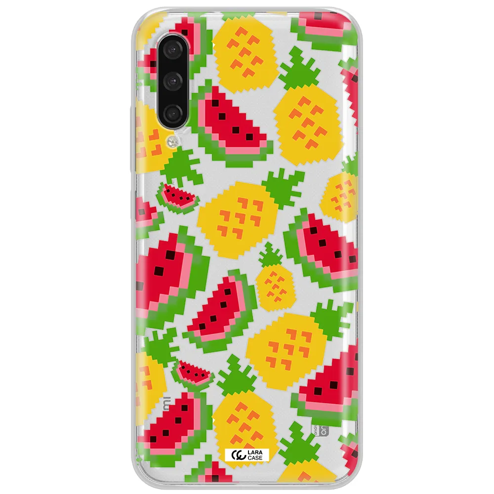 A Pattern Of Watermelon And Pineapples Xiaomi Mi A3 Clear Tpu Case