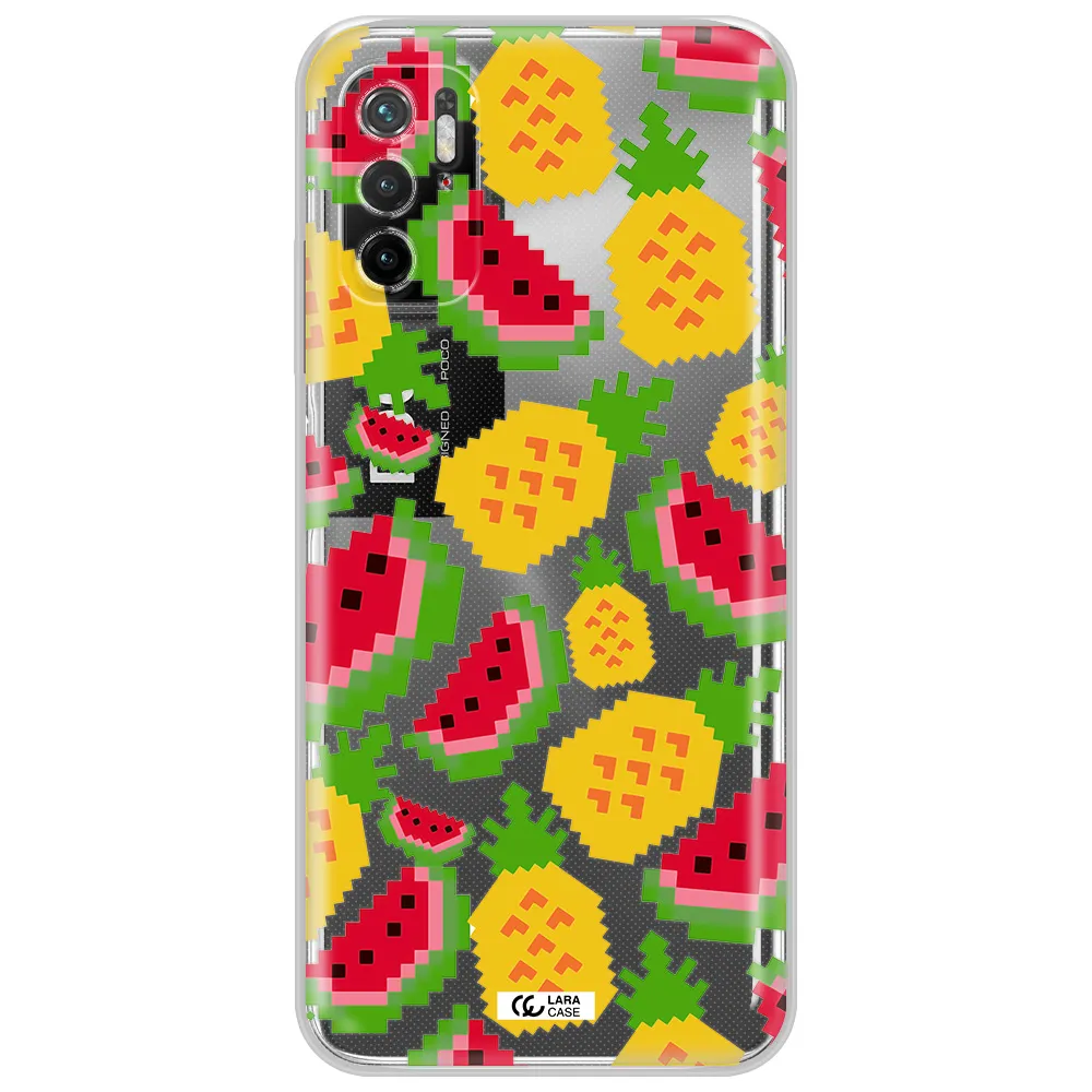 A Pattern Of Watermelon And Pineapples Xiaomi Poco M3 Pro Clear Tpu Case
