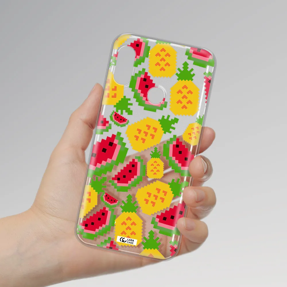 a pattern of watermelon and pineapples Xiaomi Redmi 6 Pro Clear TPU Case