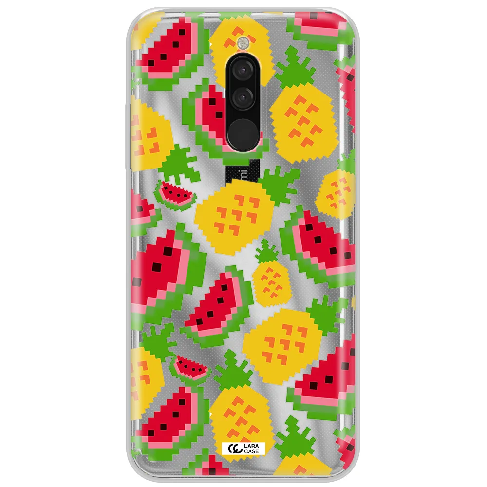 A Pattern Of Watermelon And Pineapples Xiaomi Redmi 8 Clear Tpu Case