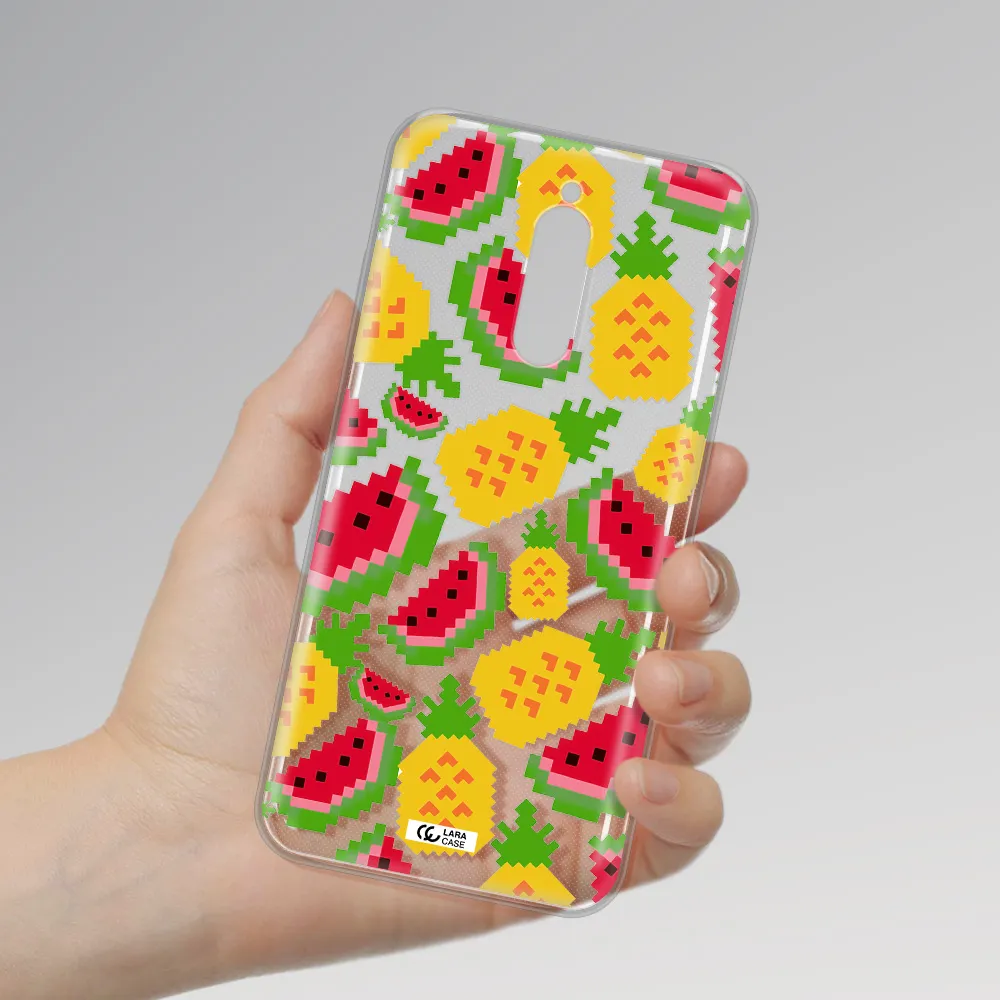 A Pattern Of Watermelon And Pineapples Xiaomi Redmi 8 Clear Tpu Case