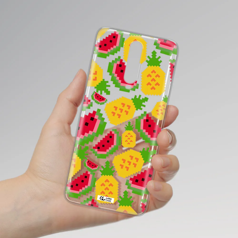 a pattern of watermelon and pineapples Xiaomi Redmi K30 Clear TPU Case