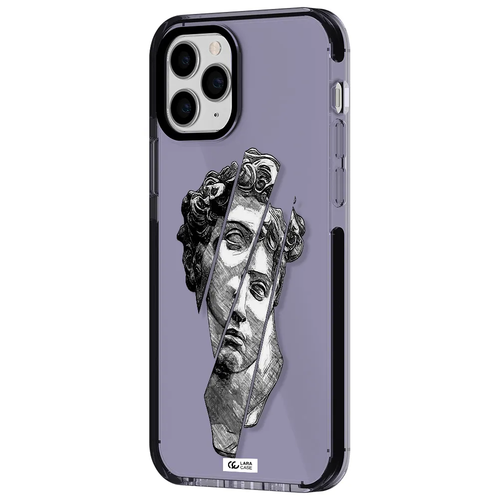 a drawing of a head of a man Apple iPhone 11 pro impact Lilac Case