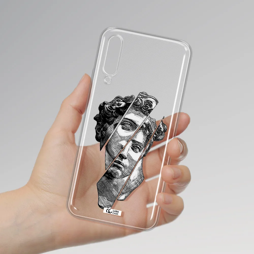 A Drawing Of A Head Of A Man Huawei Y9S Clear Tpu Case