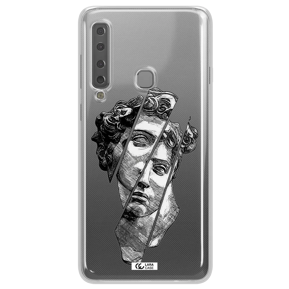 a drawing of a head of a man Samsung A9 2018 Clear TPU Case