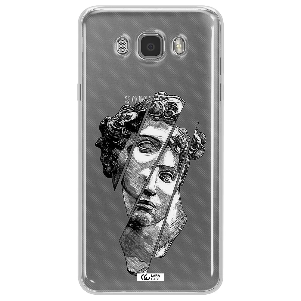 a drawing of a head of a man Samsung J7 2016 Clear TPU Case